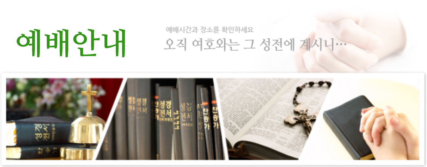 예배안내